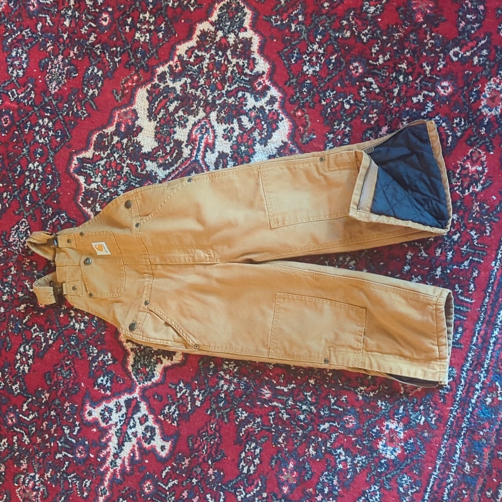 Carhartt Kids Overalls in Tan